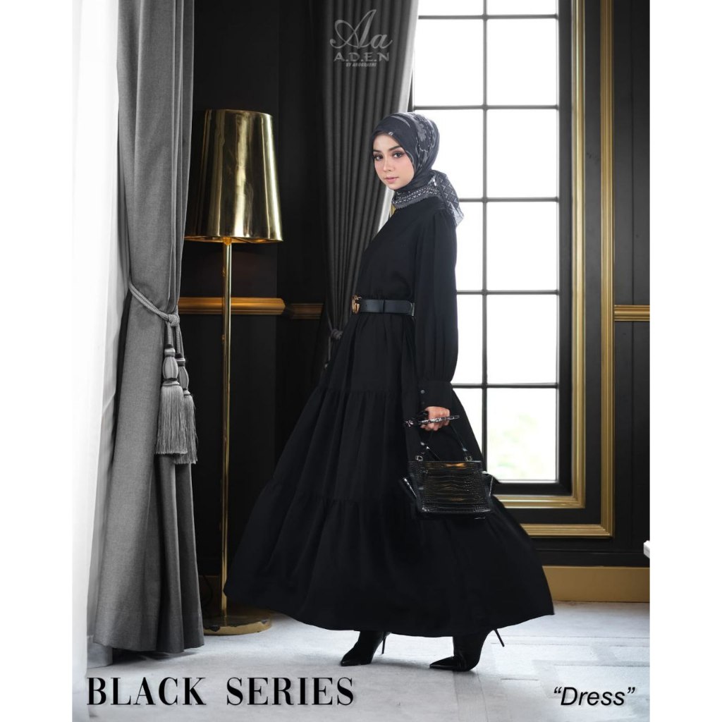 READY GAMIS BLACK SERIES BY ADEN HIJAB