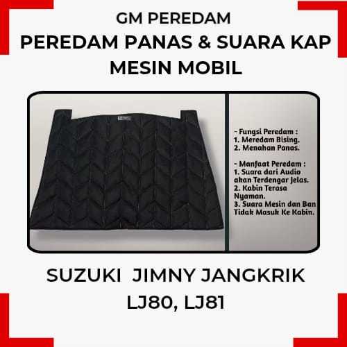 Suzuki Jimny Jangkrik LJ80 Peredam  Kap Mesin Mobil AM