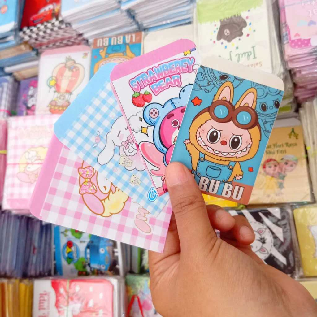 

Amplop Lebaran Mini Karakter Lucu Labubu Sanrio Snack 10pcs