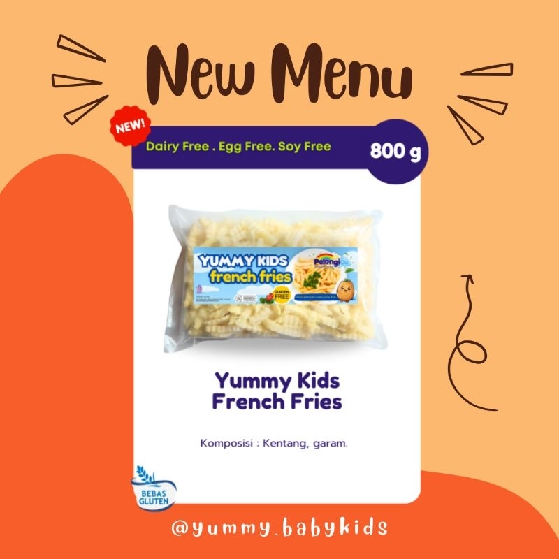 

Yummy Kids French Fries GLUTEN FREE - Pelangi Anak