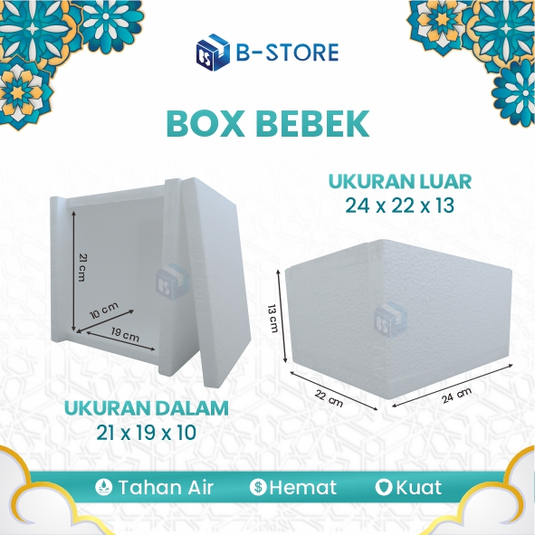 Styrofoam Box / Box Gabus / Box Styrofoam Mini Custom Bebek