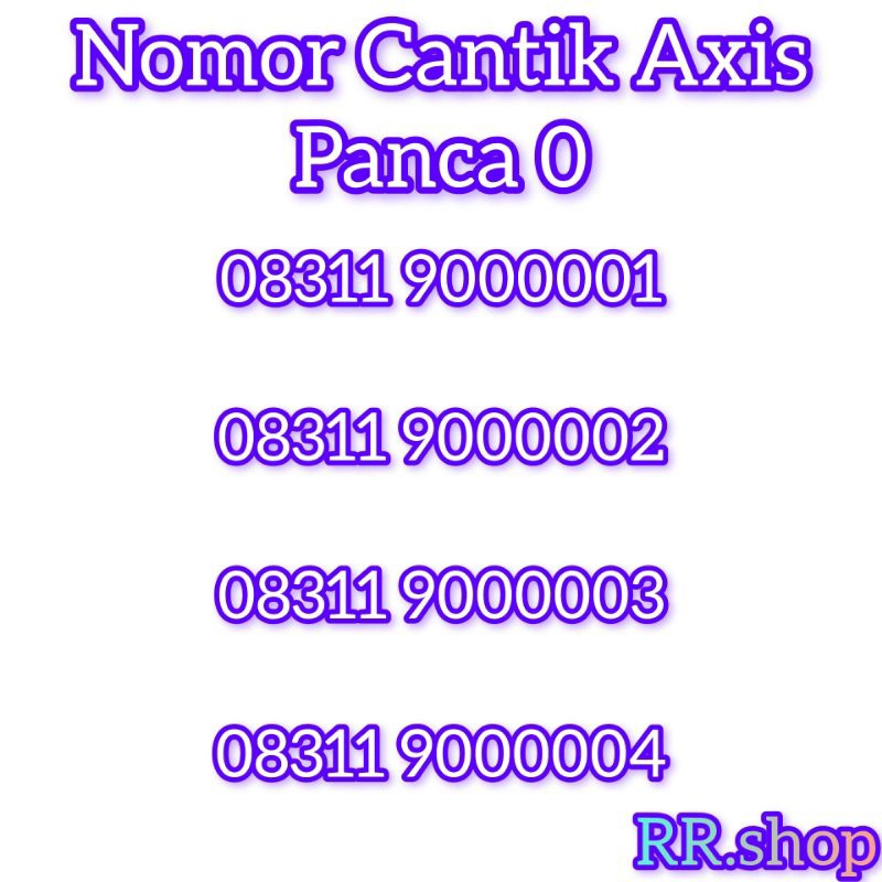 Nomor Cantik Axis Panca 0