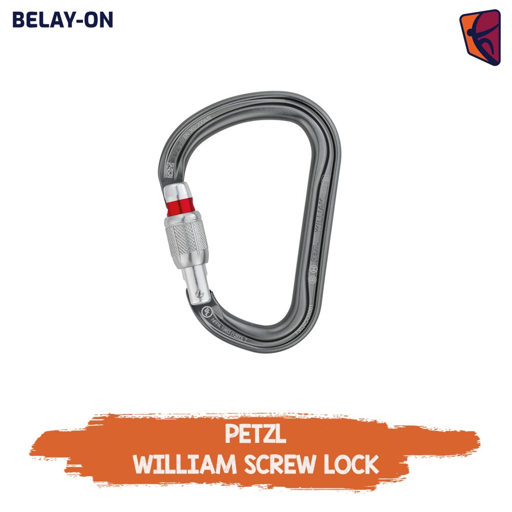 Petzl william screw lock | Petzl william screwlock | Carabiner petzl | Petzl ok screw lock