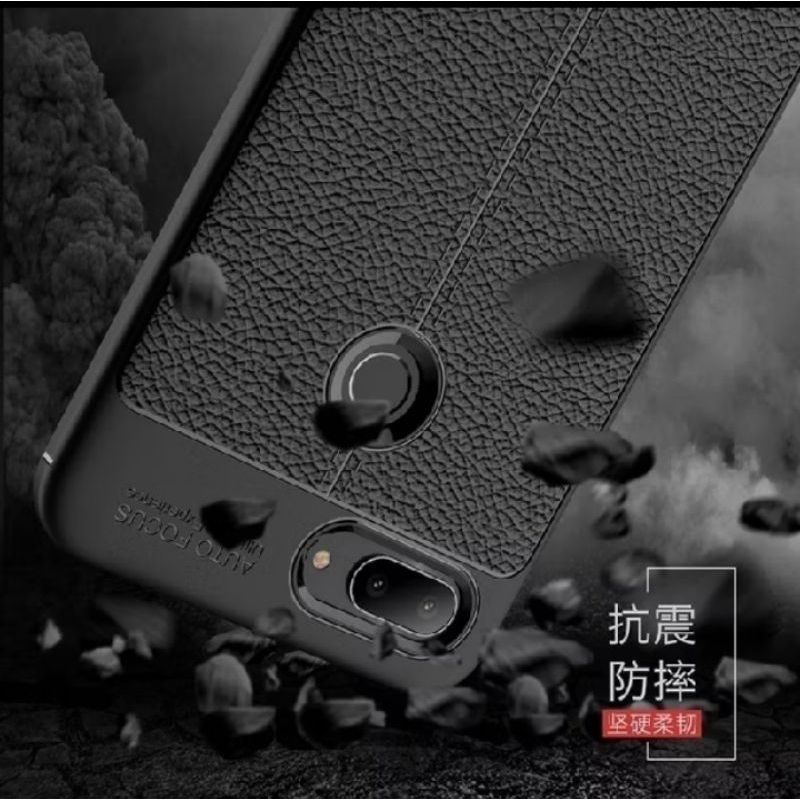 Favorit Huawei Y6 2018 Honor 7A Auto Focus Softcase Leather Case Kulit Jeruk