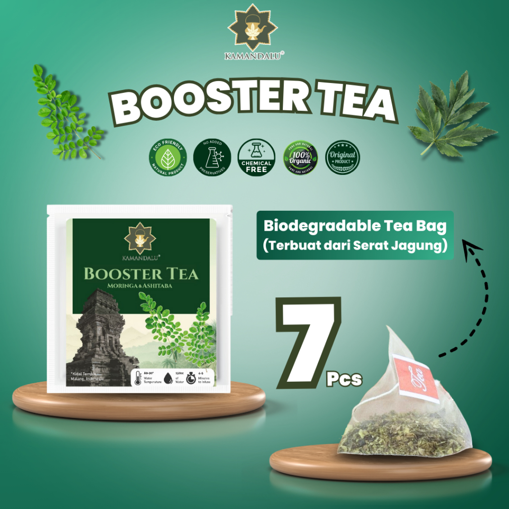 

BOOSTER TEA (Moringa & Ashitaba) kemas teabag