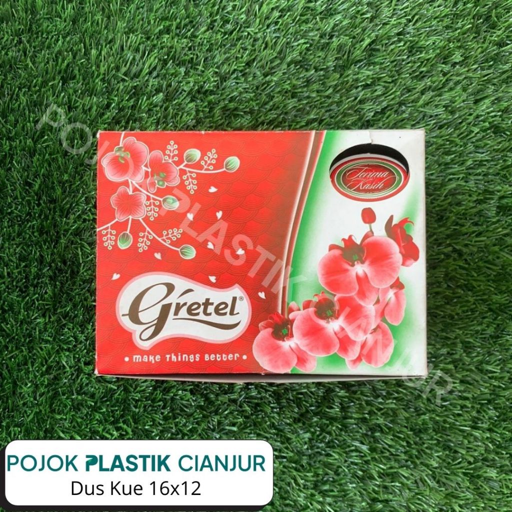 

[100 pcs] Snack Box / Dus Snack 12x16 100 Pcs Bunga Merah Gretel