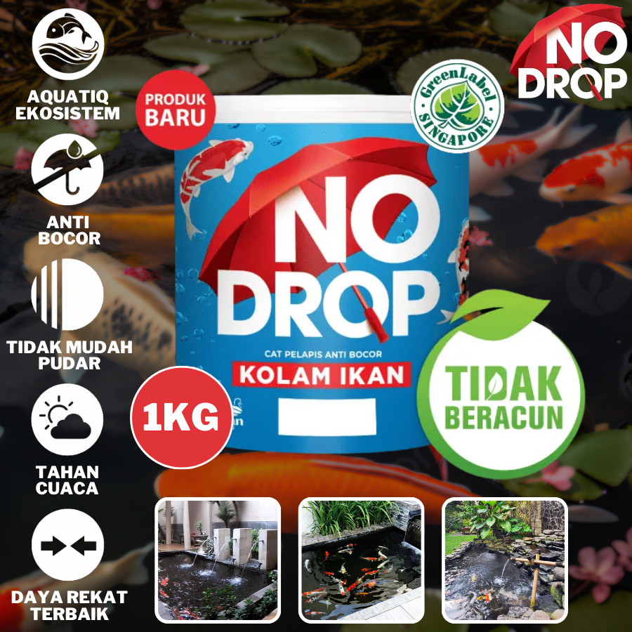 Promo Avian Nodrop Cat Kolam Anti Bocor 1Kg No Drop Kolam Ikan 1 Kg