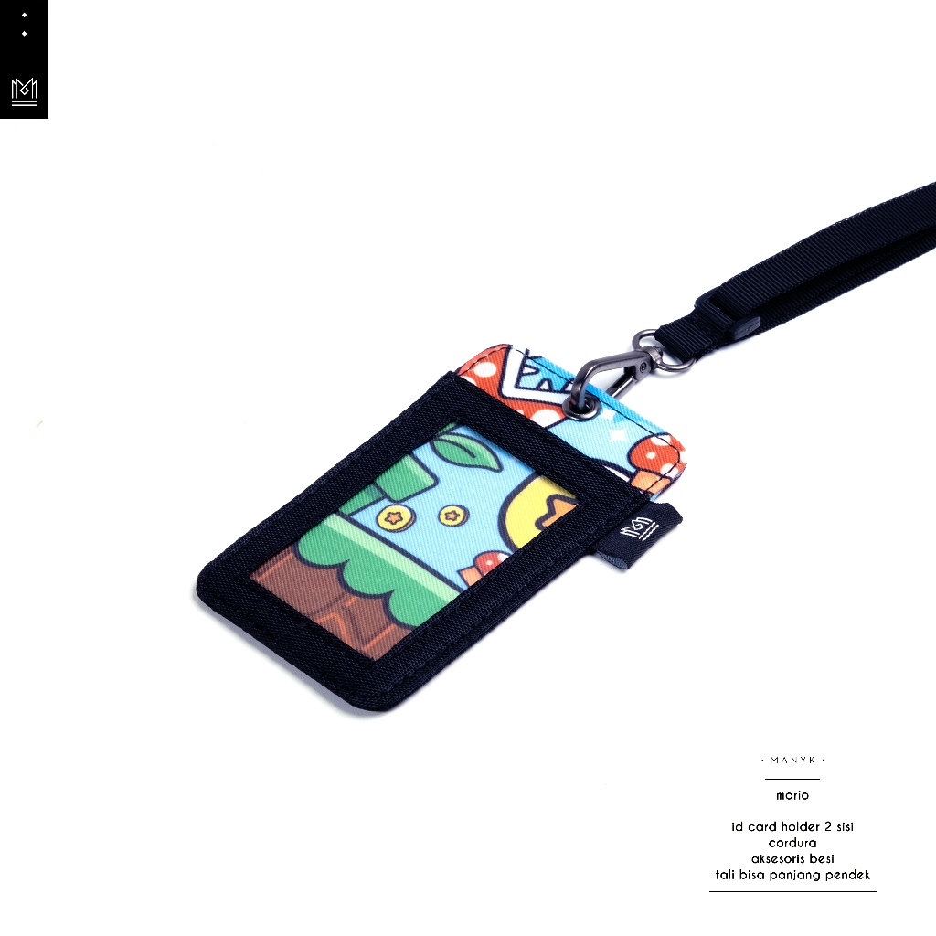 

MANYK Mario id card holder 2 sisi adjustable strap