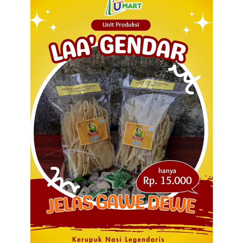 

KERUPUK GENDAR (LAA' GENDAR)