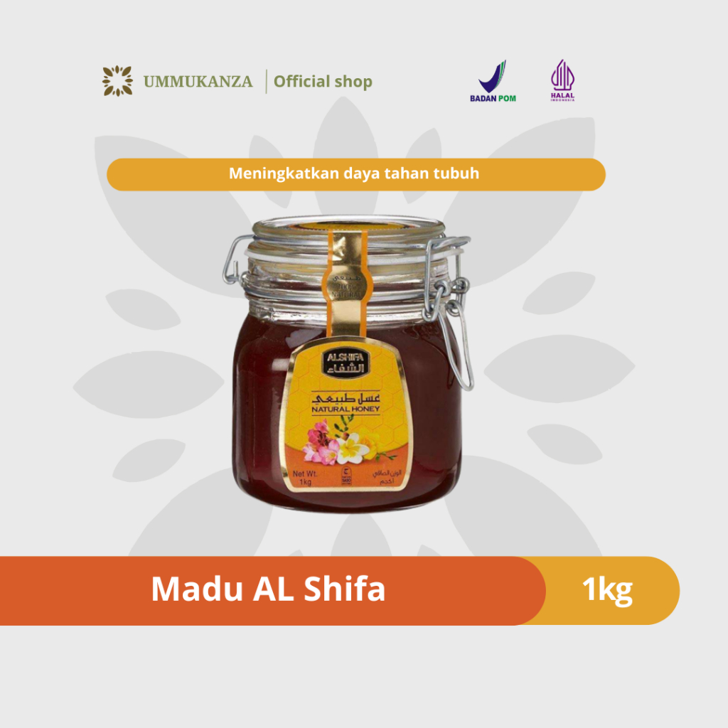 

ALSHIFA 1kg - Madu Murni Al Shifa Kemasan Toples Kaca Kawat