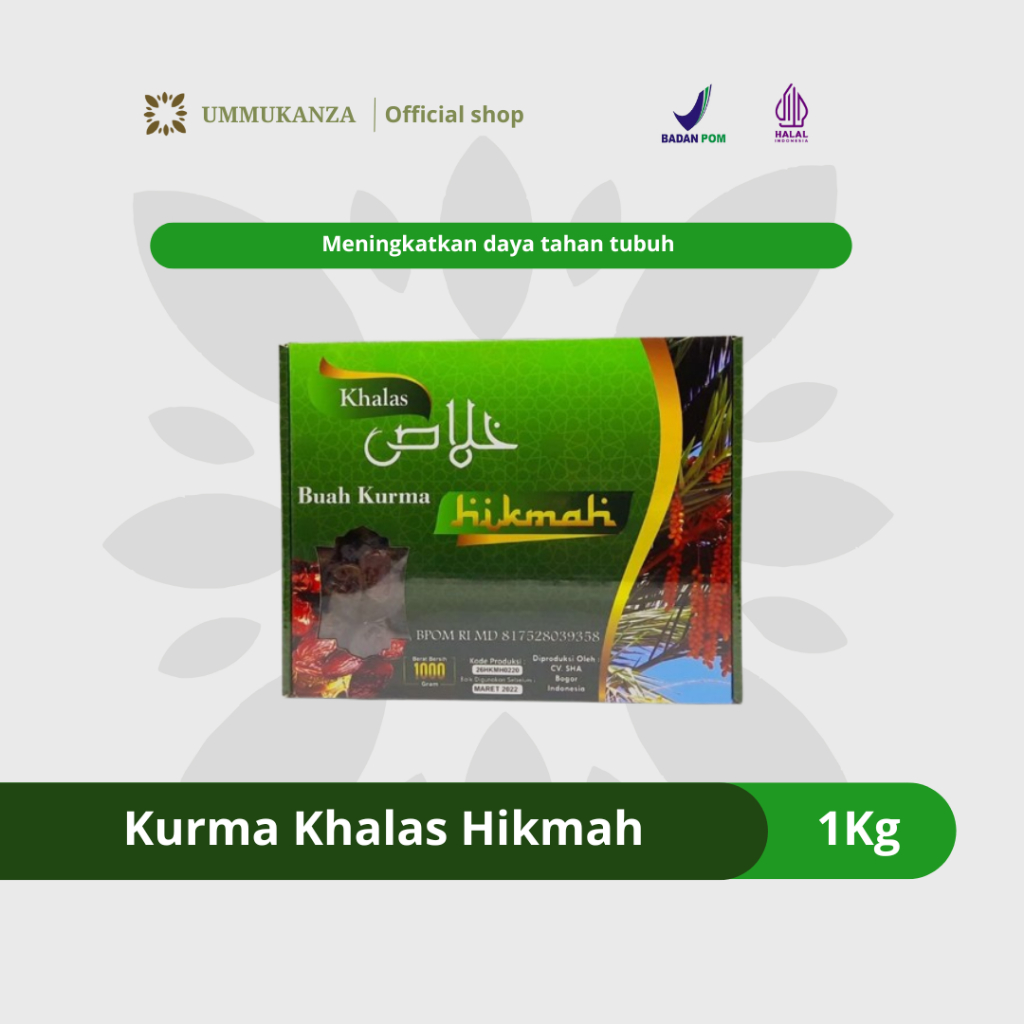 

KHALAS 1kg - Kurma Hikmah Khalas Kholas