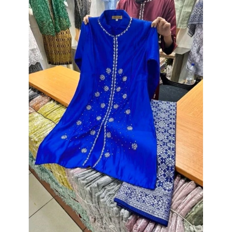 JP ( Realpict ) Kebaya Baju kurung Payet//Kebaya Baju Kurung Modern Payet//Kebaya Seragaman//Kebaya 