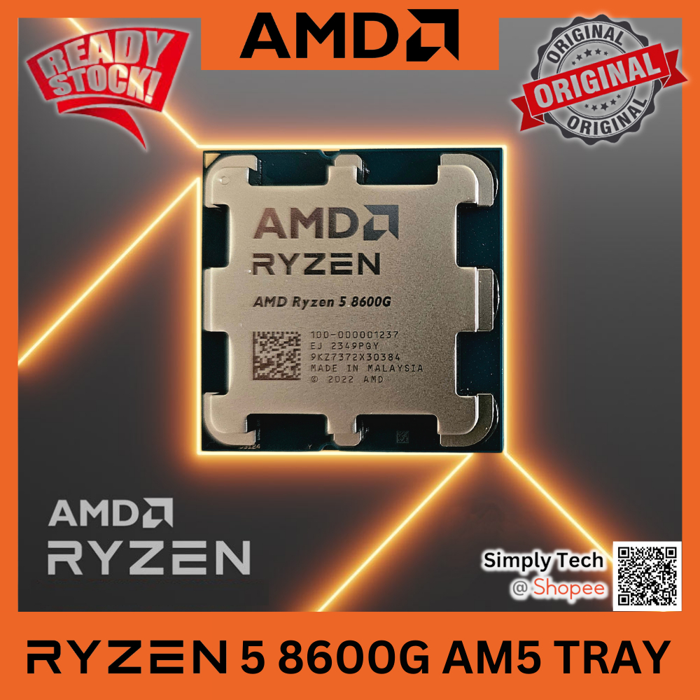 Processor AMD Ryzen 5 8600G Tray R5 5GHz Socket AM5 AI CPU PC Desktop Gaming
