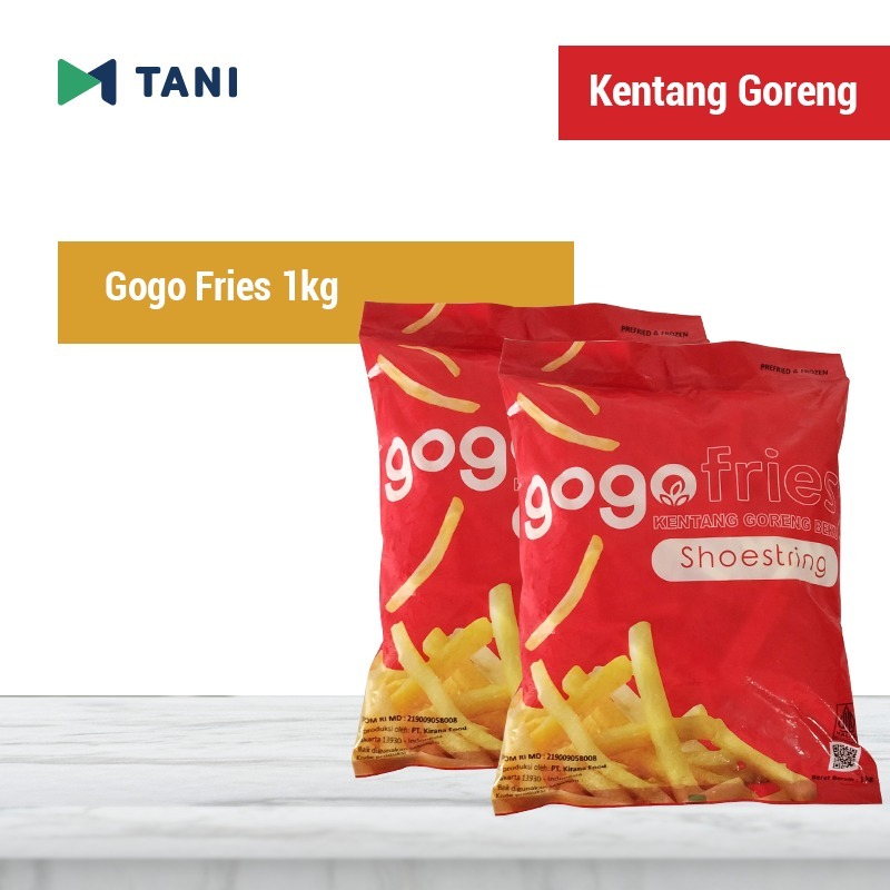 

Kentang Goreng Beku Gogo Fries 1 Kg