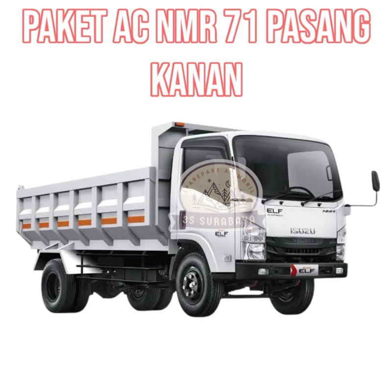 Paket ac unit Isuzu NMR 71 Ac Mobil NMR71  kompresor Pasang kanan Extrafan double Lengkap (Baru/New)