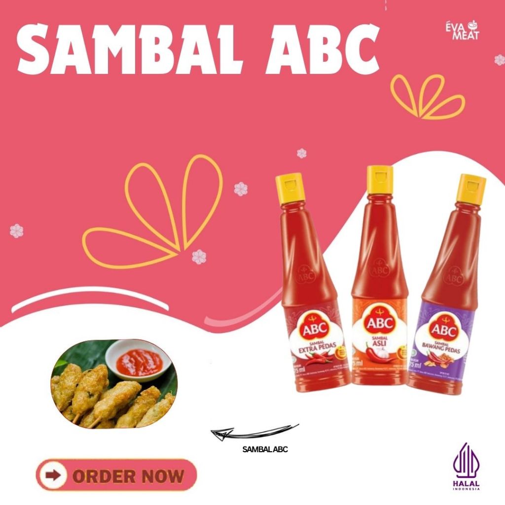 

ABC Sambal Extra Pedas 270 ml / ABC Sambal Asli 270 ml / ABC Sambal Bawang Pedas 270 ml / Saus Sambal / Bumbu Masak