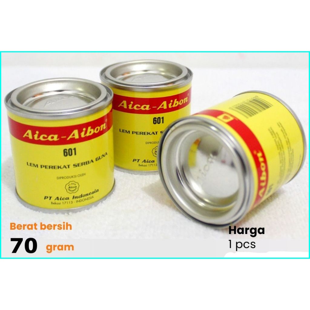 

(1 BOTOL) Lem Aica AIBON kaleng 70 gram perekat serbaguna asli murah