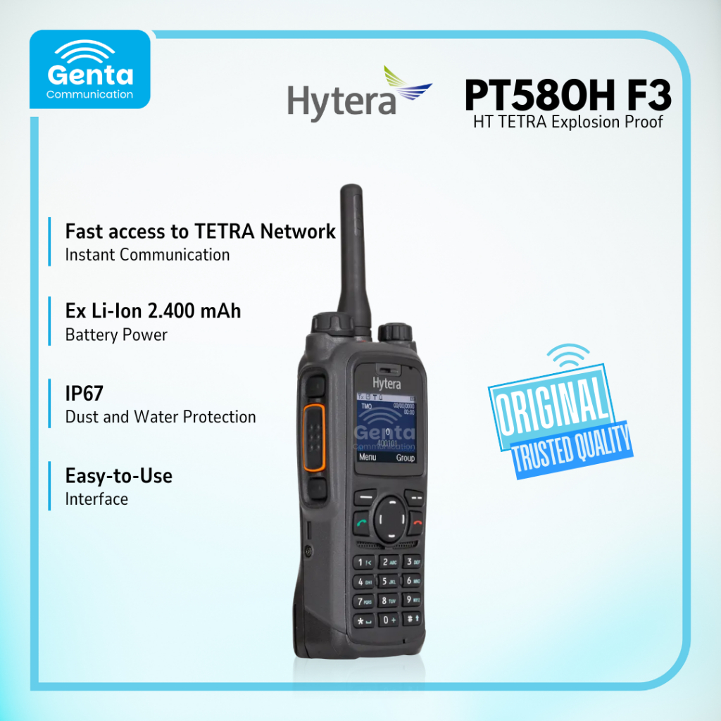 HT HYTERA PT580H F3 TETRA / HYTERA PT580H GARANSI BARU ORIGINAL TERMURAH