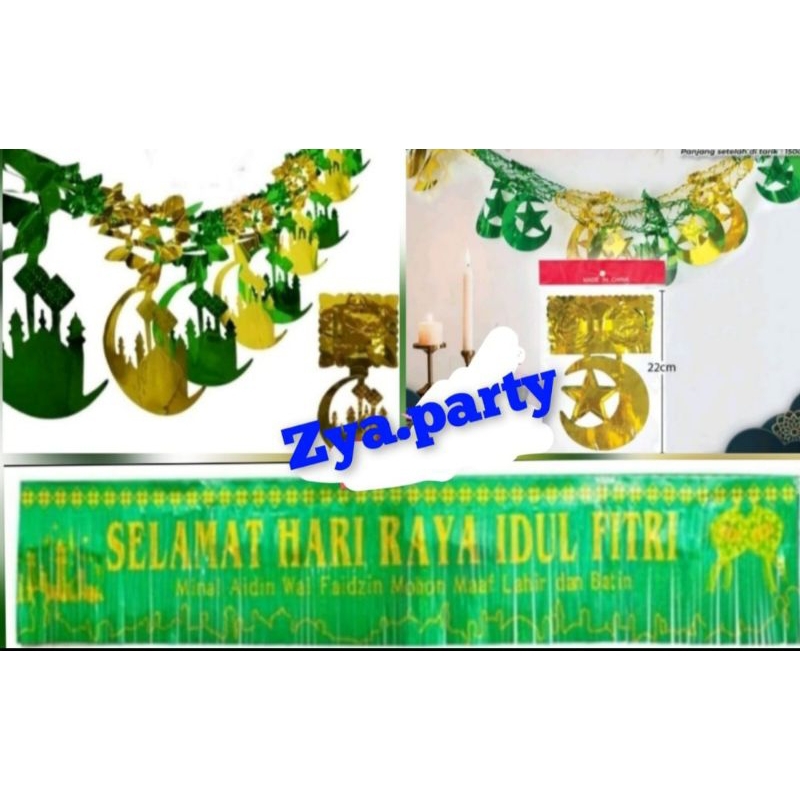Garland idul fitri/ Hiasan lebaran/Garland selamat idul fitri
