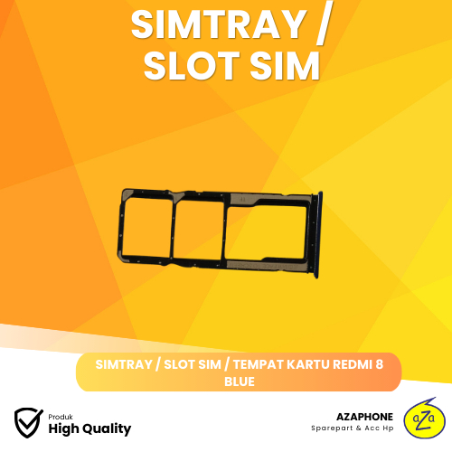 Simtray / Slot Sim / Tempat Kartu Redmi 8 Blue