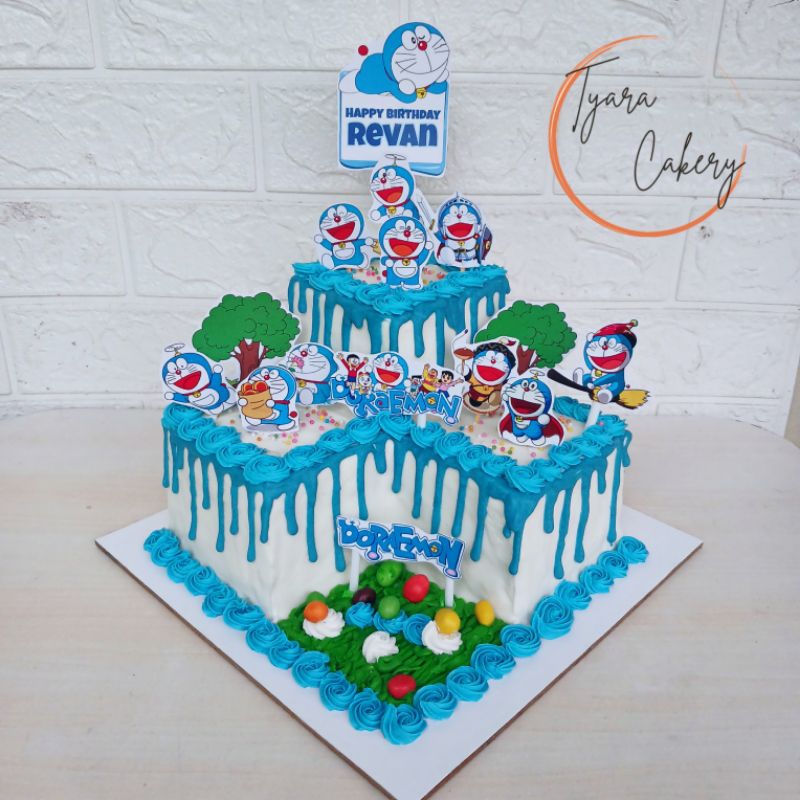 

KHUSUS OFFLINE | Cake Sudut Doraemon | Cake Custom Bandung