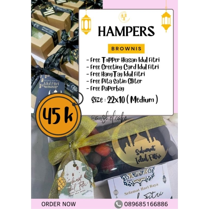 

paket hampers ketupat sayur / hantaran hari raya - hampers brownis ramadhan - paket kue lebaran - kue nastar wisman premium - hampers brownis lebaran idul fitri - hampers ramadhan - parcel lebaran