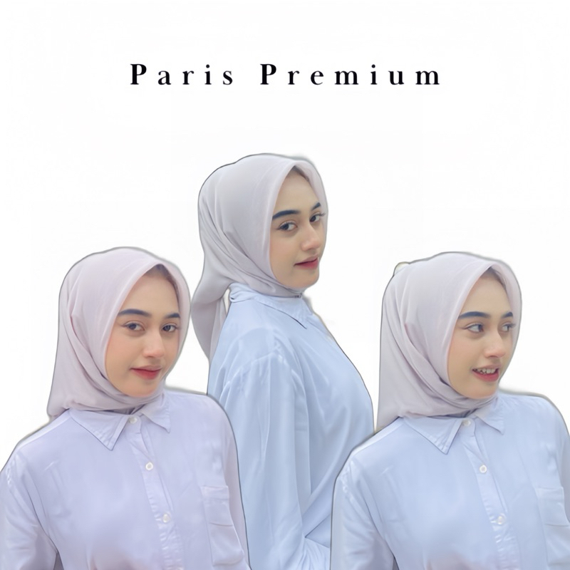 Adelee - Hijab Segiempat Paris Jadul Premium Ori Tepi Anti Letoy Finishing Jahit Rapi