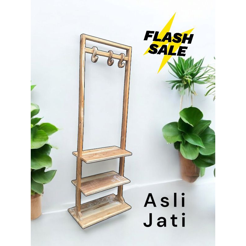 rak gantungan baju mukena dan sajadah minimalis