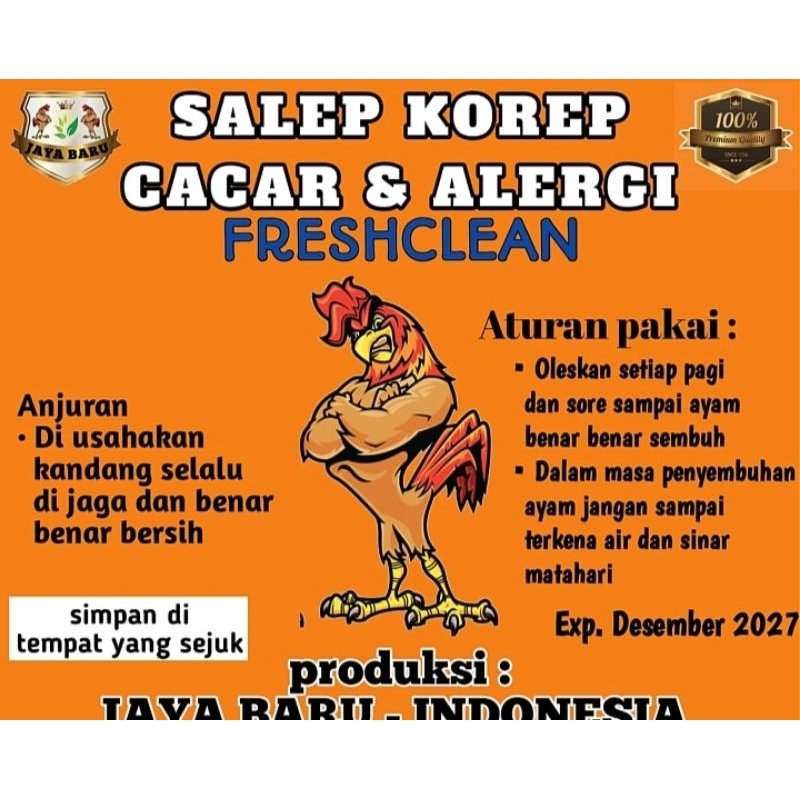obat ayam korep, salep korep cacar & alergi ayam