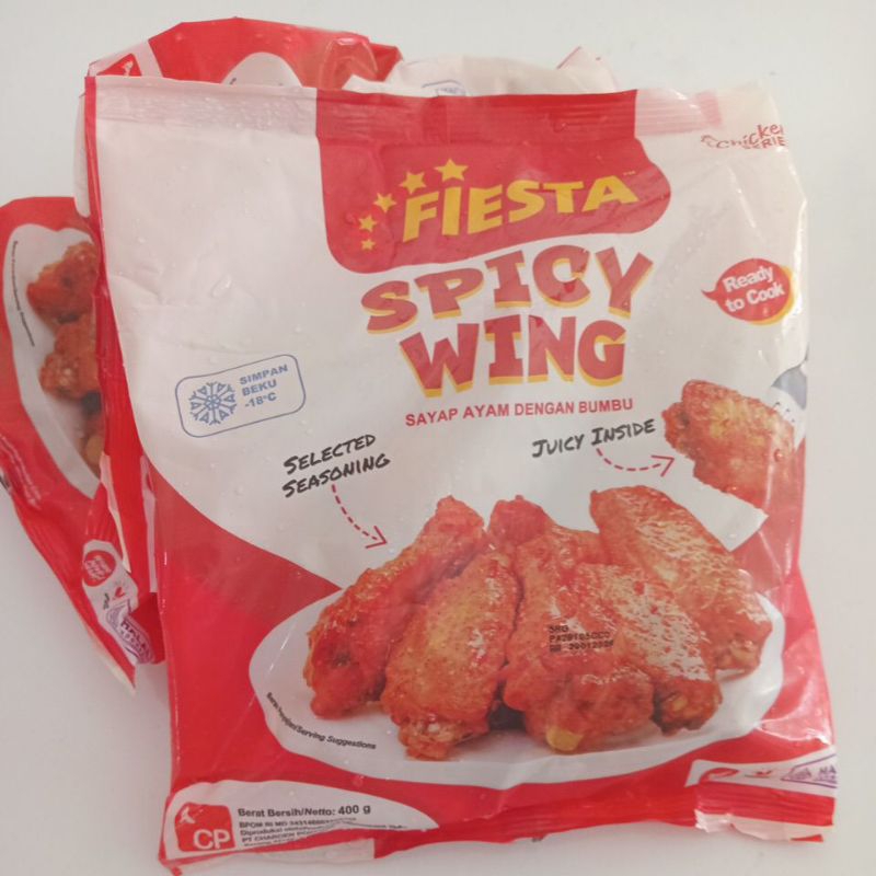 

RB Fiesta Spicy Wing 400 G / Sayap Ayam Pedas