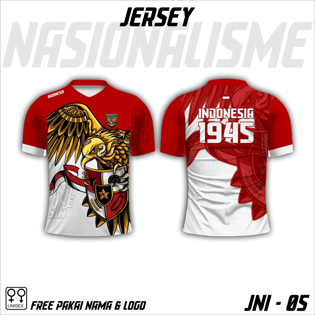 Baju garuda pancasila Kaos pancasila Jersey Nasionalisme Indonesia 1945