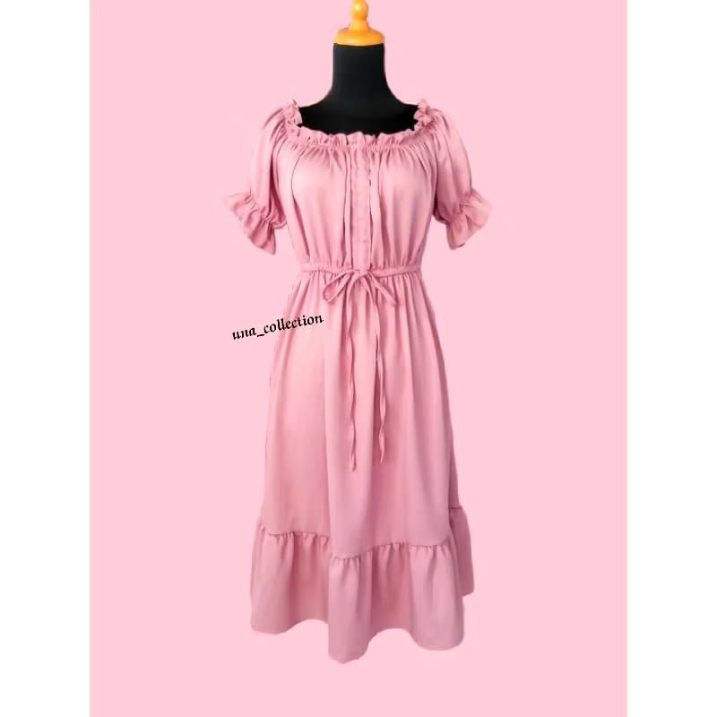 dress carlita mom dress Pantai lengan pendek