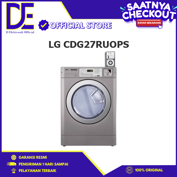 LG CDG27RUOPS DRYER KAPASITAS 10.2KG COMERCIAL GIANT MAX GAS WIFI//CDG27RUOPS/CDG27