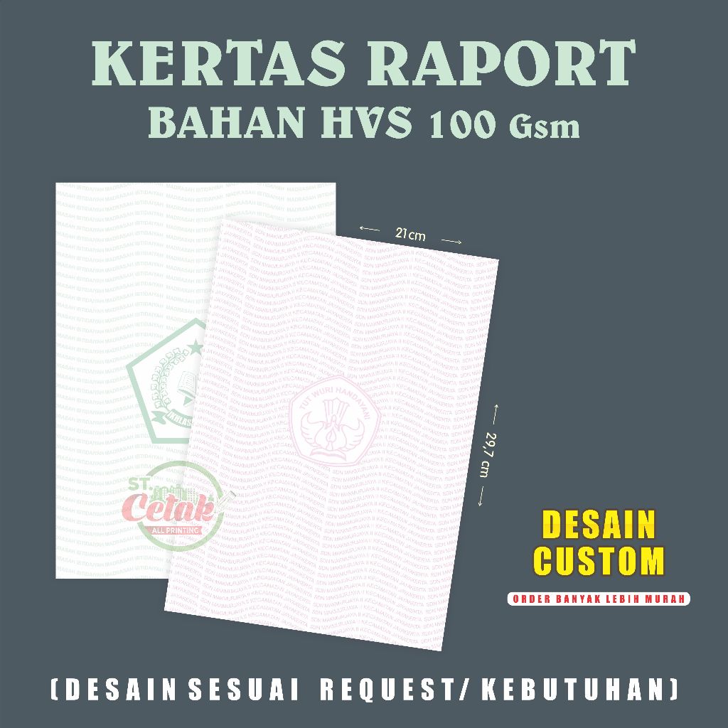

Kertas Raport HVS 100gsm
