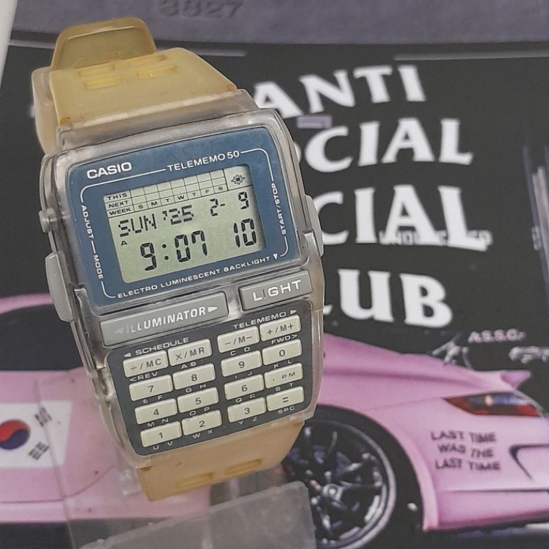 Jam tangan original Casio Calculator DBC 63 Owl