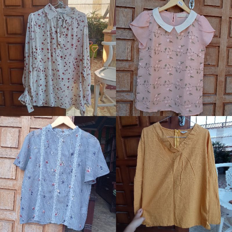 kemeja preloved | baju preloved | atasan preloved | kemeja crop | blouse crop | vanila hijab | blous