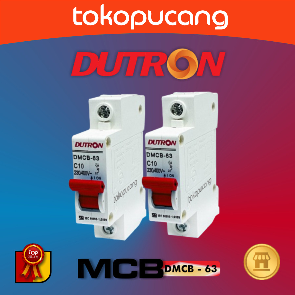 MCB DUTRON 1P 1 Phase MCB PLN 10A 2A 4A 6A 16A 20A 25A 32A 40A 50A 63A MCB LISTRIK SNI