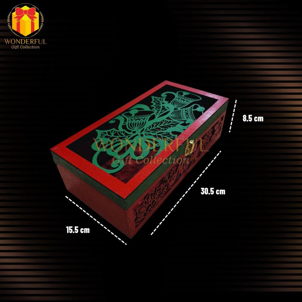 

Gift Box Natal / Christmas Hampers Hardbox / Box MDF Laser Cutting MDF.03