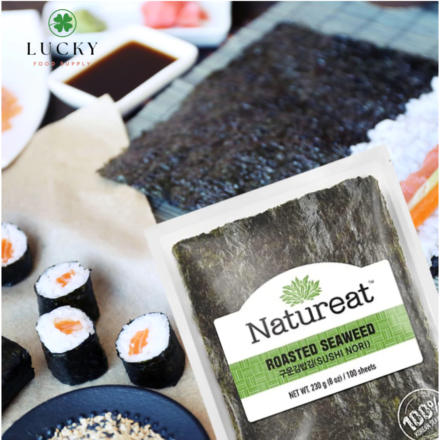 

QH Sushi Nori Roasted Seaweed 100 Lembar Natureat 230 Gram HALAL