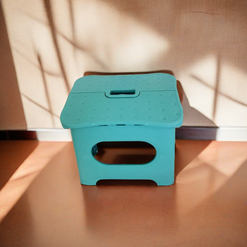 Stool plastik untuk rumah tangga, kursi lipat selebritas internet untuk luar ruangan, bangku pendek 