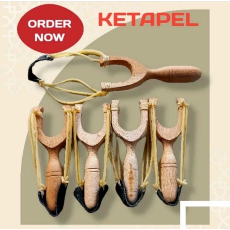 Ketapel polos plinteng burung bahan kayu berkualitas