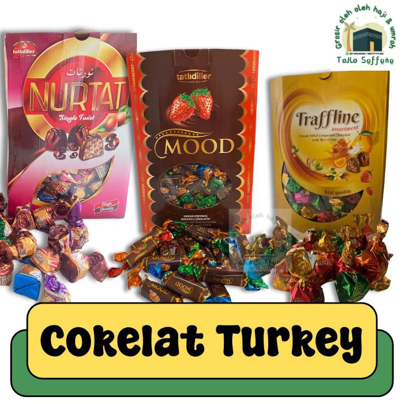 

OLEH OLEH HAJI DAN UMROH COKLAT TURKEY I COKLAT PERMEN CEMILAN TIMUR TENGAH I COKELAT ARAB I COKELAT TURKEY TRAFFLINE I EVILYA I NURTAT