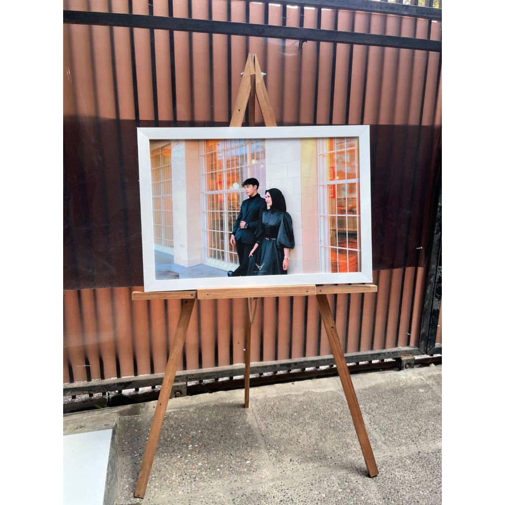PROMO(COD) CETAK FOTO + BINGKAI JUMBO UKURAN BESAR 20R ( 40X60CM) FRAME FIBER PREMIUM BINGKAI STANDI