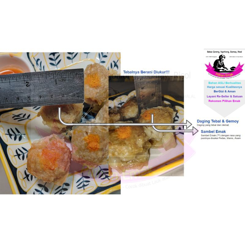 

Siomay Ayam Udang (isi 5) merk Pilihan Emak