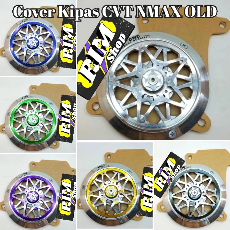 Cover Tutup Fan Kipas CVT NMAX OLD Set Spinner Motif Bintang CNC Yamaha Nmax Old  Tutup Mika Acrylic