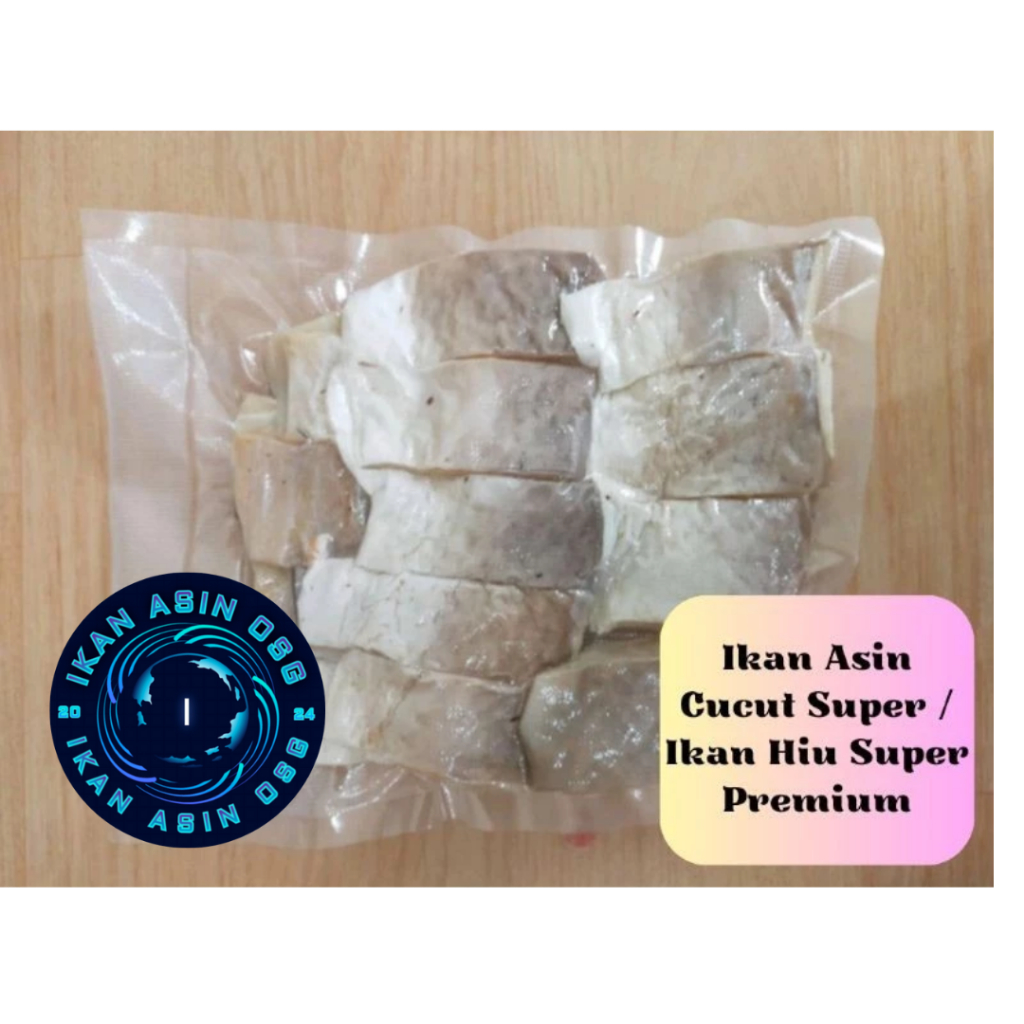 

Ikan Asin Cucut Super / Daging Hiu Super Premium (Produk Sudah Dipotong)