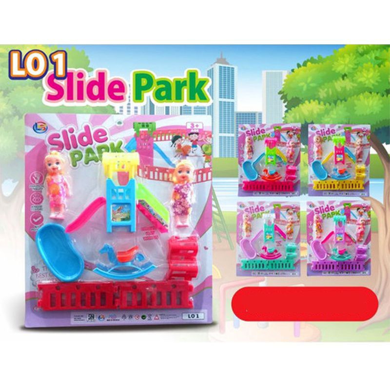 MAINAN ANAK TAMAN BERMAIN FUNNY PARK AYUNAN PEROSOTAN SELUNCURAN PAGAR BATAS PLAY GROUND