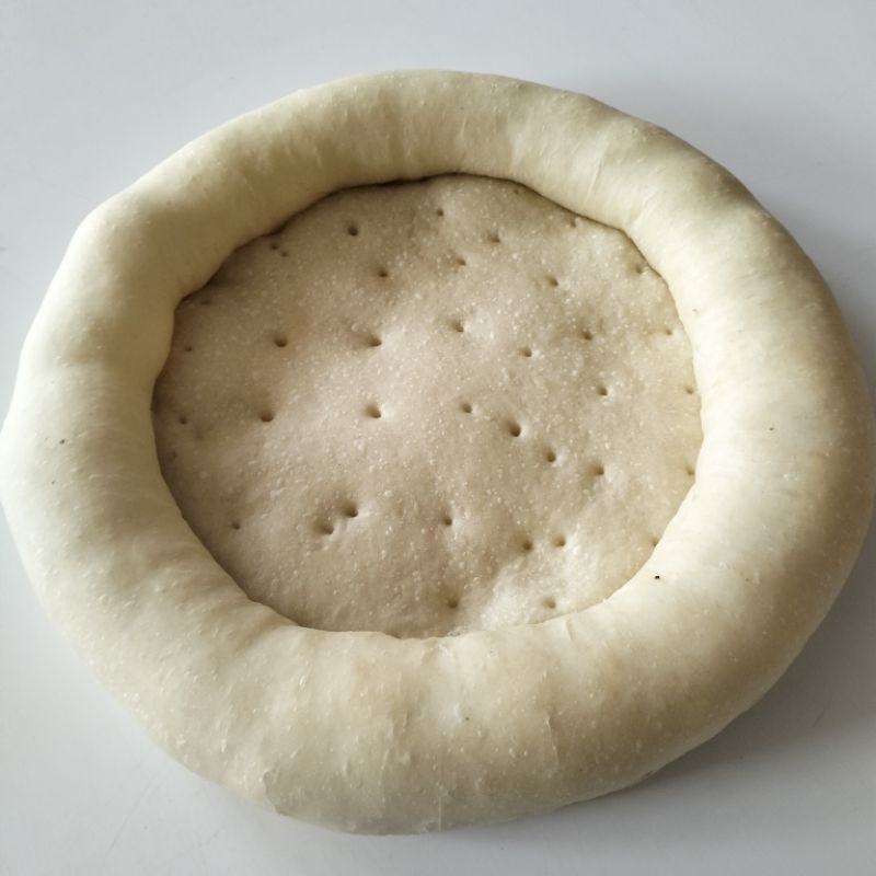 

(21 cm) Base Pizza Keju Mozzarella/ Dough Pizza/ Adonan Pizza isi Mozzarella