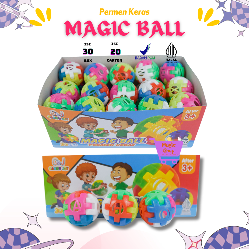 

PERMEN MAGIC BALL ISI 30 PCS / PERMEN BOLA MAINAN