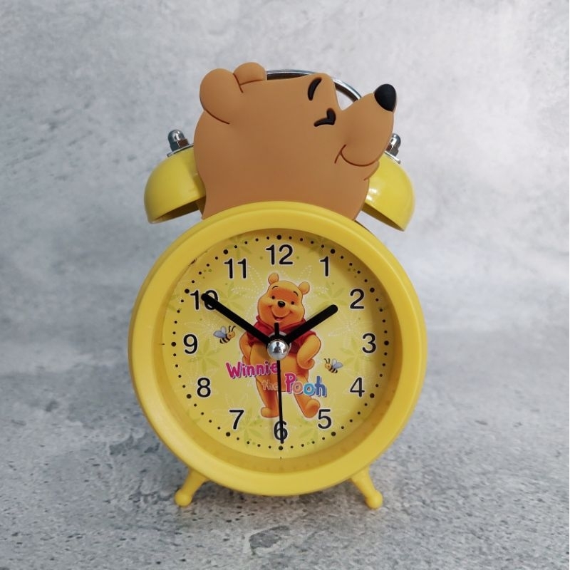 Jam Weker Winnie the Pooh Jam Beker Alarm Kring Dering Lonceng Anak Karakter Winnie the Pooh Bonus B